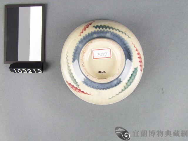 紅藍彩葉紋碗藏品圖，第3張