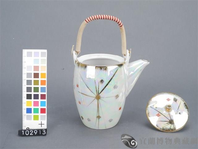 金紅彩茶壺藏品圖，第3張