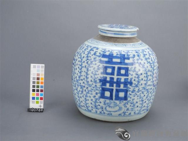 青花囍字罐藏品圖，第3張