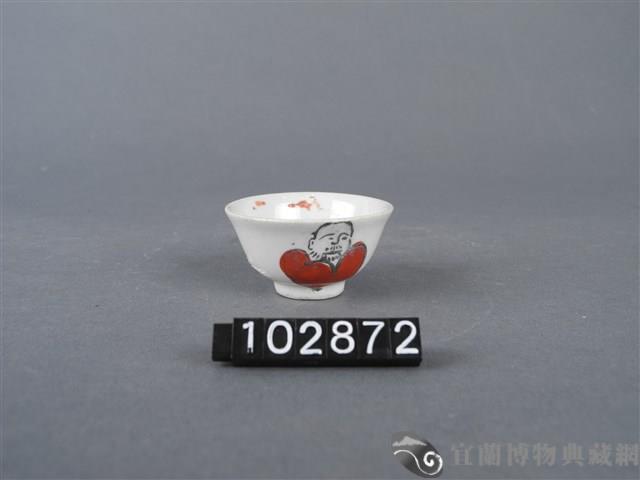 黑紅彩人物紋杯藏品圖，第3張