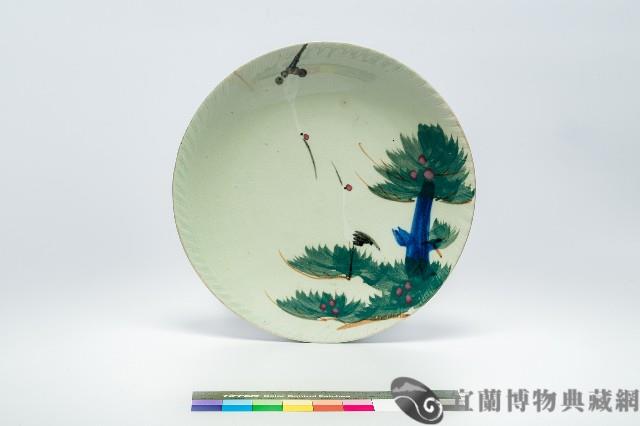 鶯歌手繪松鶴盤藏品圖，第1張