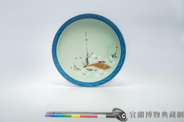 鶯歌手繪花紋盤藏品圖，第1張