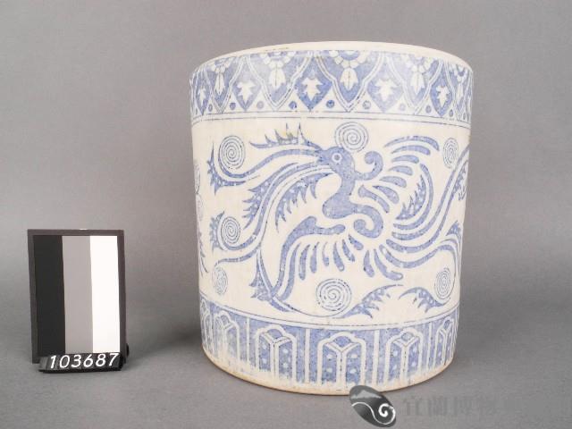 印花雙鳳紋香爐藏品圖，第1張