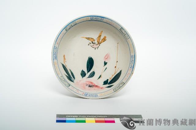 鶯歌蓋印加彩花鳥碗公藏品圖，第1張