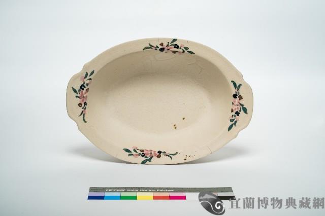 鶯歌手繪花卉腰子碗公藏品圖，第1張
