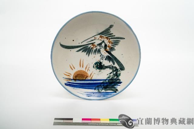 鶯歌手繪鷹鳥山水盤藏品圖，第1張