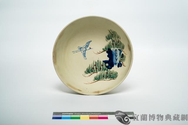 鶯歌手繪松鶴碗公藏品圖，第1張