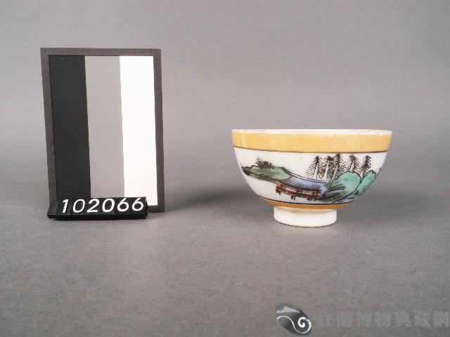 彩繪山水景紋杯藏品圖，第1張