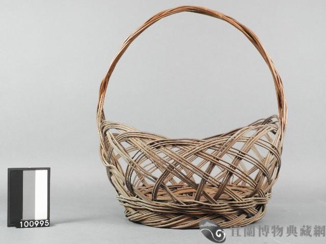芒枝編提籃藏品圖，第1張