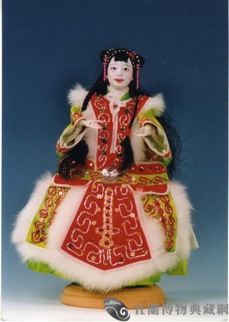 布袋戲偶（雙髻旦）藏品圖，第1張