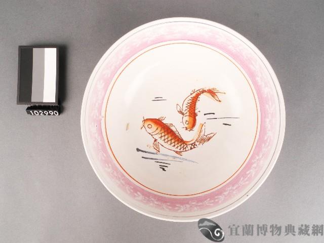 紅藍彩雙魚紋碗藏品圖，第1張