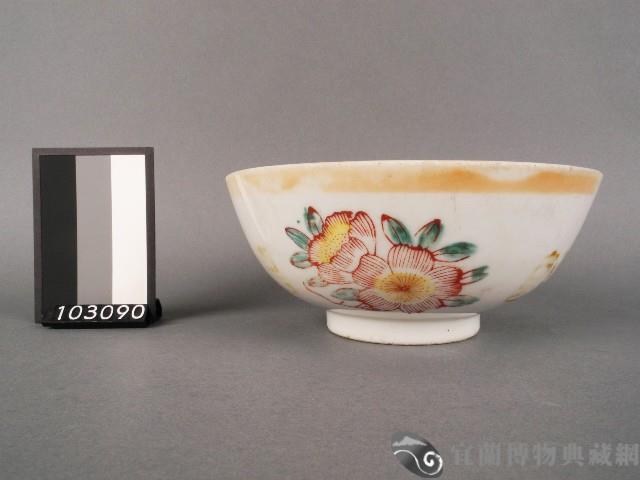 黃金釉彩繪牡丹紋碗藏品圖，第1張