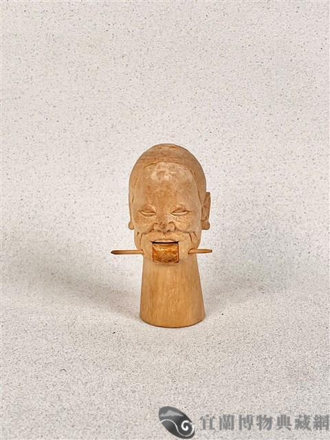 布袋偶頭(女丑頭)藏品圖，第1張