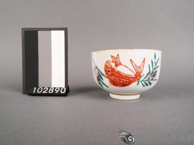 紅綠彩魚紋杯藏品圖，第1張