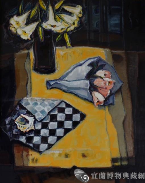 百合與角巾藏品圖，第1張