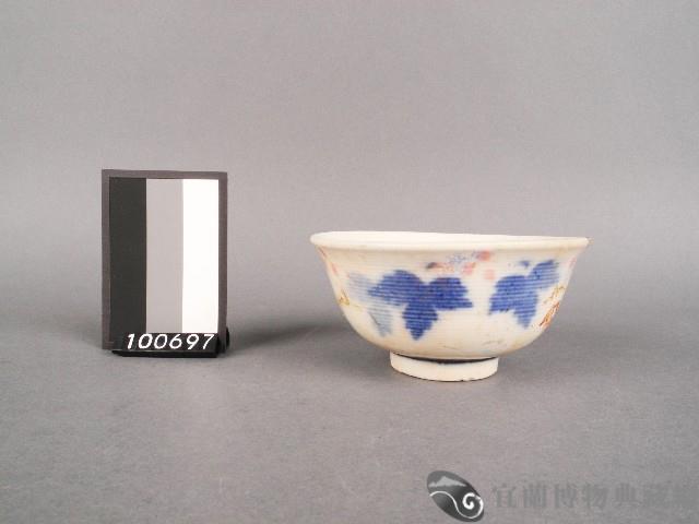 紅藍釉吹墨碗藏品圖，第1張