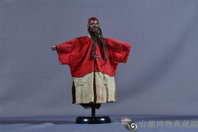 布袋戲偶（紅斜目奸）藏品圖，第1張