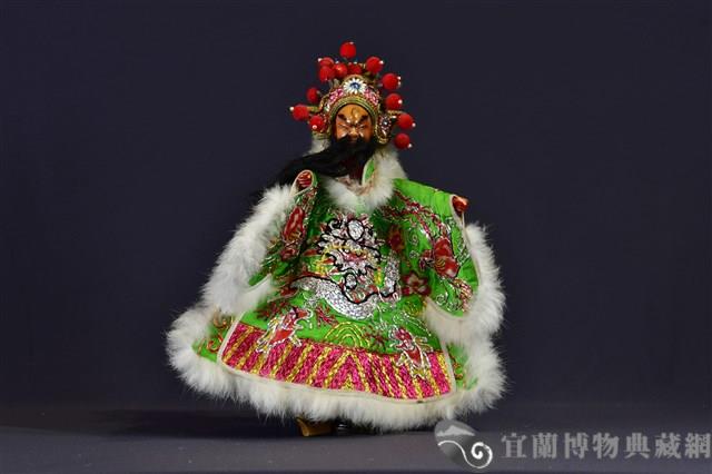 布袋戲偶（關公頭）藏品圖，第1張