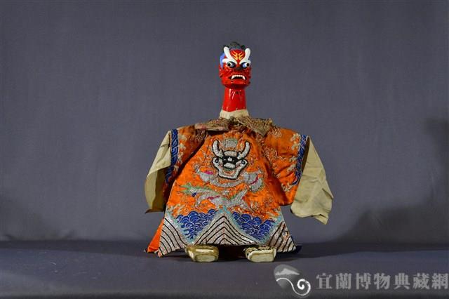 布袋戲偶（龍王頭）藏品圖，第1張
