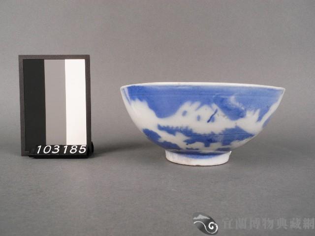 青花山景紋碗藏品圖，第1張