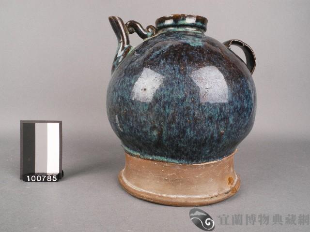 深藍釉水壺藏品圖，第1張