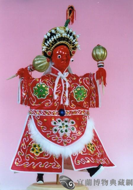 布袋戲偶（紅北仔）藏品圖，第1張