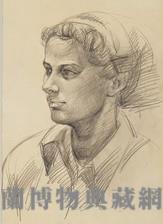 素描 女半身素描藏品圖，第1張