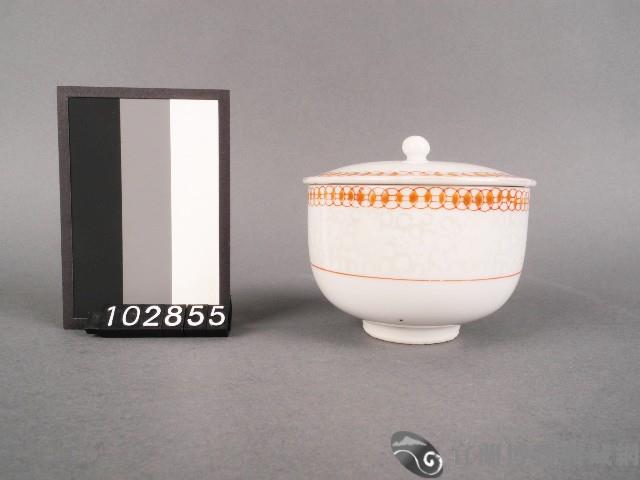 紅彩串錢紋杯藏品圖，第1張