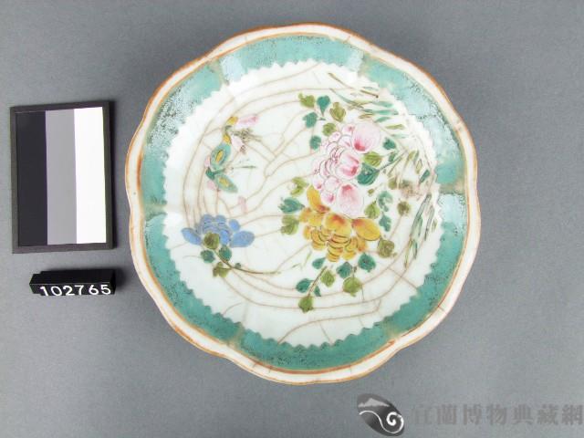 彩繪牡丹紋盤藏品圖，第1張