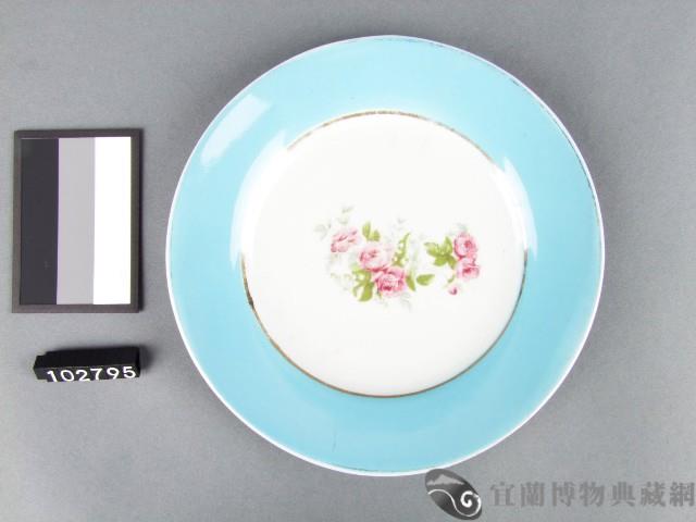 三彩花卉紋盤藏品圖，第1張