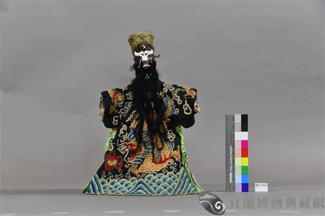 布袋戲偶（黑大花）藏品圖，第1張