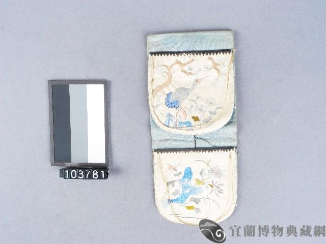花卉鶴鳥紋荷包藏品圖，第1張
