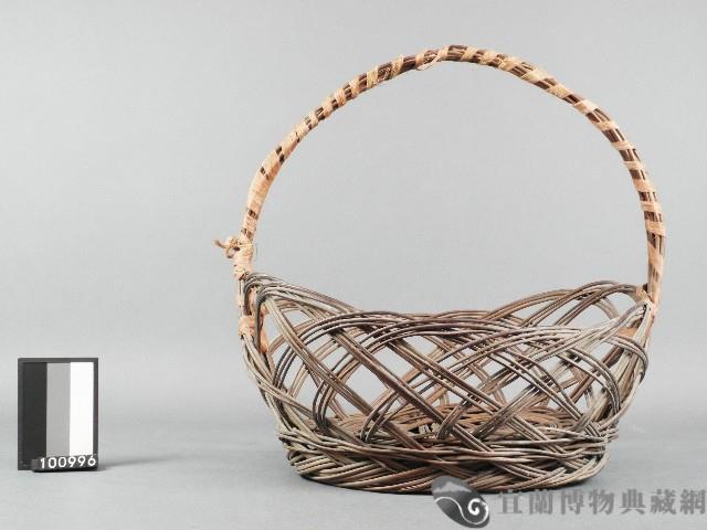 芒枝編提籃藏品圖，第1張