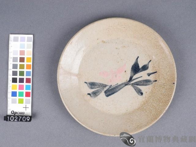彩繪花卉紋盤藏品圖，第1張