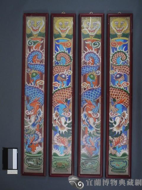 宗教彩繪龍柱藏品圖，第1張