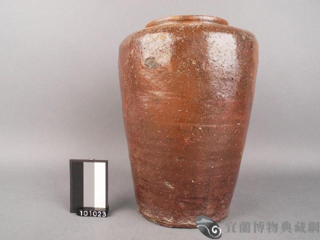 褐釉平頸壺藏品圖，第1張