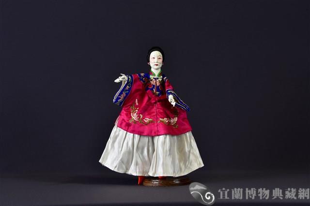 布袋戲偶（中年旦）藏品圖，第1張