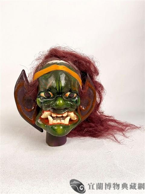 布袋戲偶頭 （怪頭）藏品圖，第1張