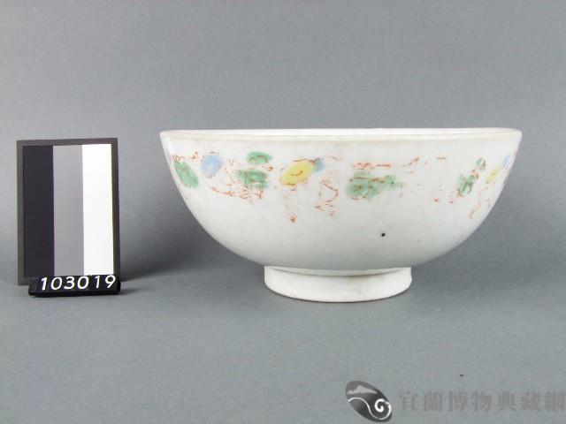 三彩花卉紋碗藏品圖，第1張