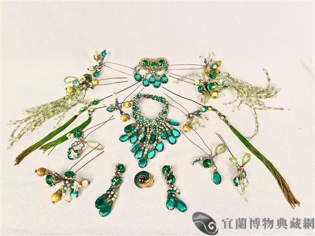綠珠花頭飾藏品圖，第1張