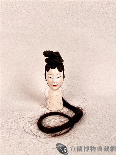 布袋偶頭（花旦）藏品圖，第1張