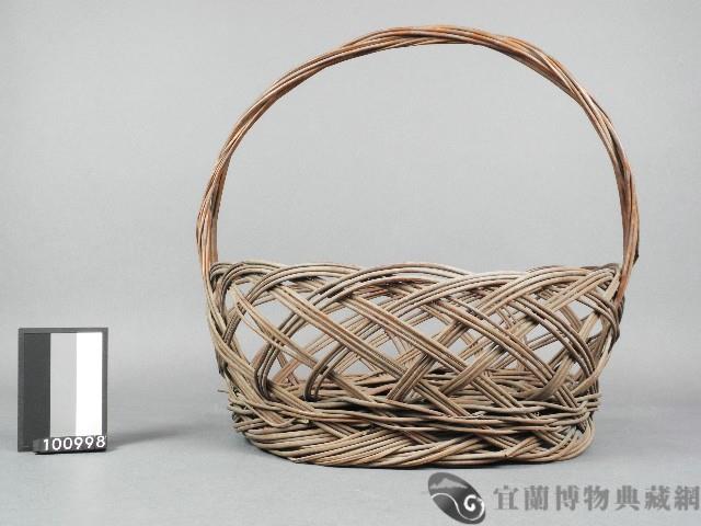 芒枝編提籃藏品圖，第1張