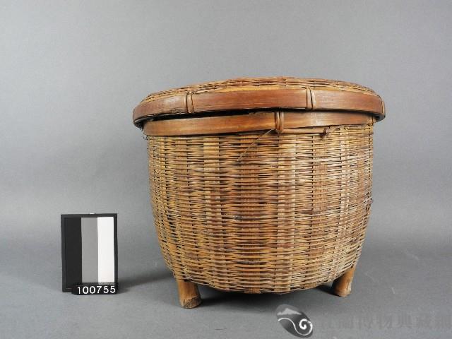 竹置物籃藏品圖，第1張