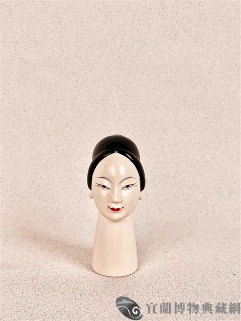 布袋偶頭（女扮）藏品圖，第1張