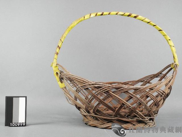 芒枝編提籃藏品圖，第1張