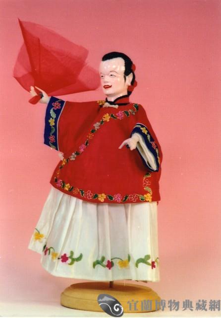 布袋戲偶（大頭旦）藏品圖，第1張