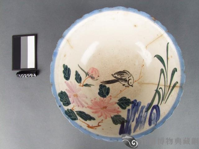 彩繪花鳥紋碗藏品圖，第1張