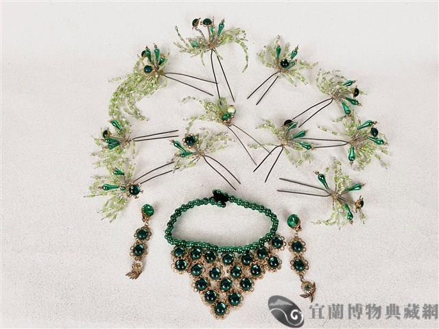 綠珠花頭飾藏品圖，第1張