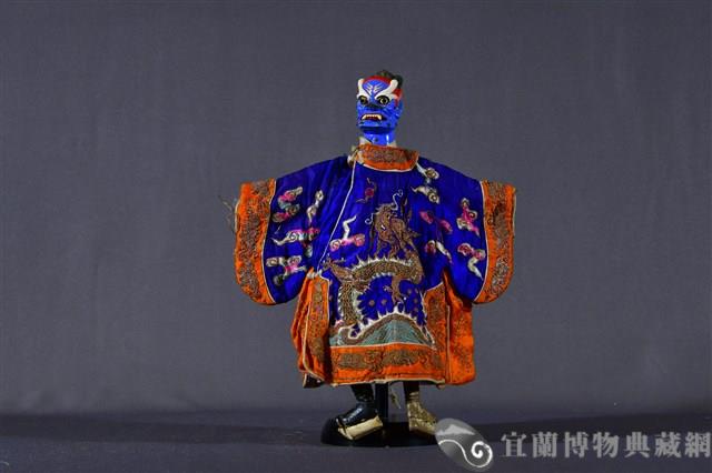布袋戲偶（龍王頭）藏品圖，第1張