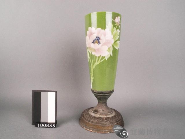 青釉花卉紋花器藏品圖，第1張